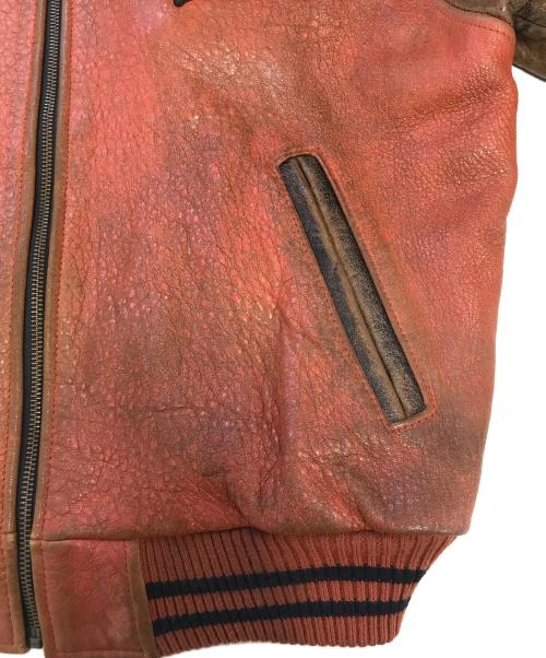 HARLEY-DAVIDSON（ハーレーダビッドソン）HARLEY-DAVIDSON (ハーレーダビッドソン) シープレザージャケット オレンジ サイズ:Mの古着・服飾アイテム