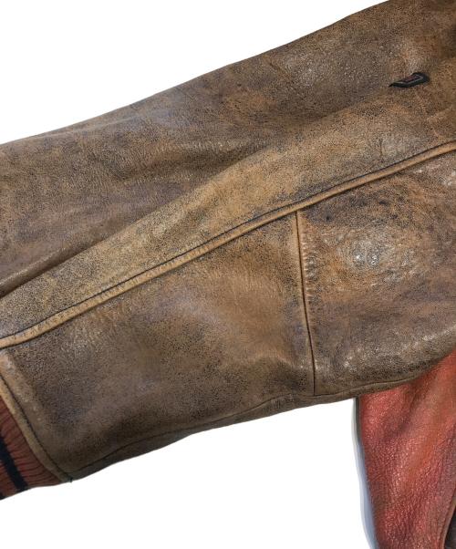 HARLEY-DAVIDSON（ハーレーダビッドソン）HARLEY-DAVIDSON (ハーレーダビッドソン) シープレザージャケット オレンジ サイズ:Mの古着・服飾アイテム