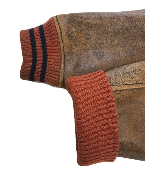 HARLEY-DAVIDSON（ハーレーダビッドソン）HARLEY-DAVIDSON (ハーレーダビッドソン) シープレザージャケット オレンジ サイズ:Mの古着・服飾アイテム