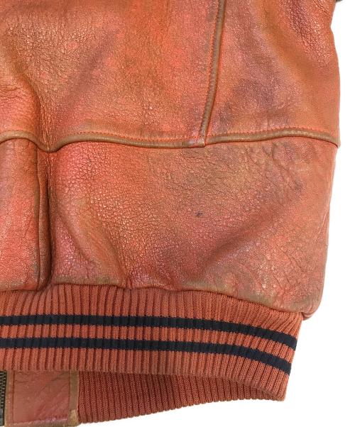 HARLEY-DAVIDSON（ハーレーダビッドソン）HARLEY-DAVIDSON (ハーレーダビッドソン) シープレザージャケット オレンジ サイズ:Mの古着・服飾アイテム