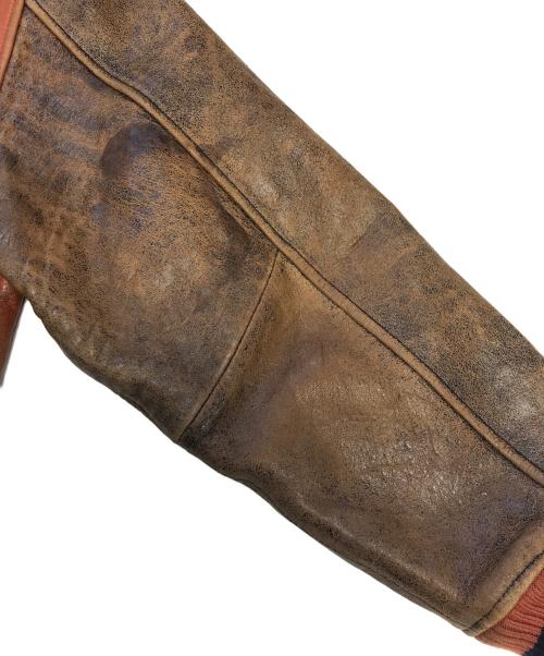 HARLEY-DAVIDSON（ハーレーダビッドソン）HARLEY-DAVIDSON (ハーレーダビッドソン) シープレザージャケット オレンジ サイズ:Mの古着・服飾アイテム