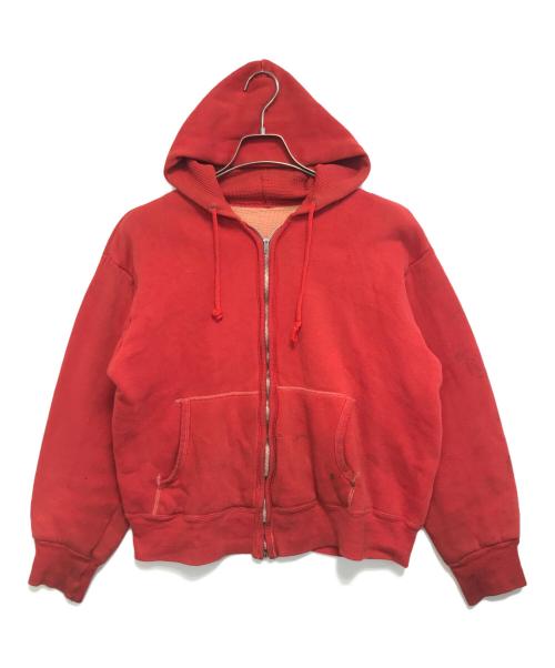 VINTAGE（ヴィンテージ）VINTAGE (ヴィンテージ) 裏地サーマルジップパーカー レッド サイズ:表記なしの古着・服飾アイテム
