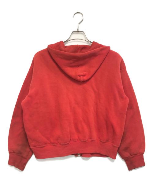 VINTAGE（ヴィンテージ）VINTAGE (ヴィンテージ) 裏地サーマルジップパーカー レッド サイズ:表記なしの古着・服飾アイテム