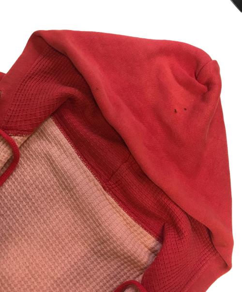 VINTAGE（ヴィンテージ）VINTAGE (ヴィンテージ) 裏地サーマルジップパーカー レッド サイズ:表記なしの古着・服飾アイテム