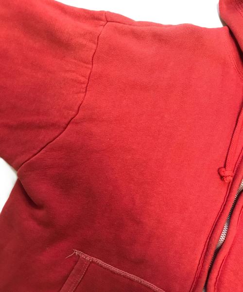 VINTAGE（ヴィンテージ）VINTAGE (ヴィンテージ) 裏地サーマルジップパーカー レッド サイズ:表記なしの古着・服飾アイテム