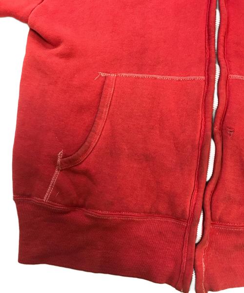 VINTAGE（ヴィンテージ）VINTAGE (ヴィンテージ) 裏地サーマルジップパーカー レッド サイズ:表記なしの古着・服飾アイテム
