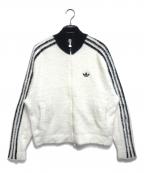 adidasアディダス）の古着「フェイクモヘヤ クラシック トラックトップ」｜ホワイト