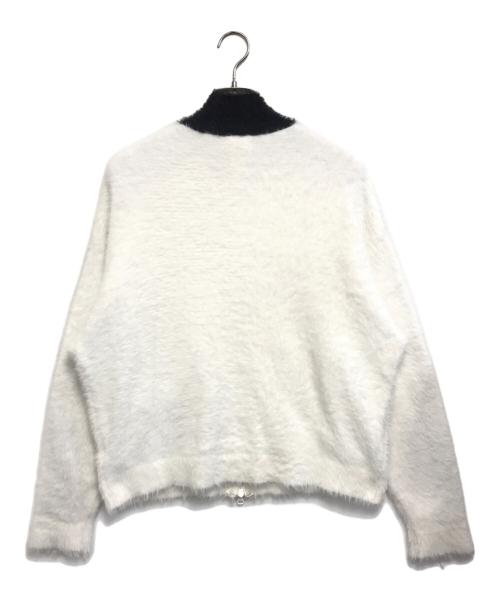 adidas（アディダス）adidas (アディダス) フェイクモヘヤ クラシック トラックトップ ホワイト サイズ:Lの古着・服飾アイテム