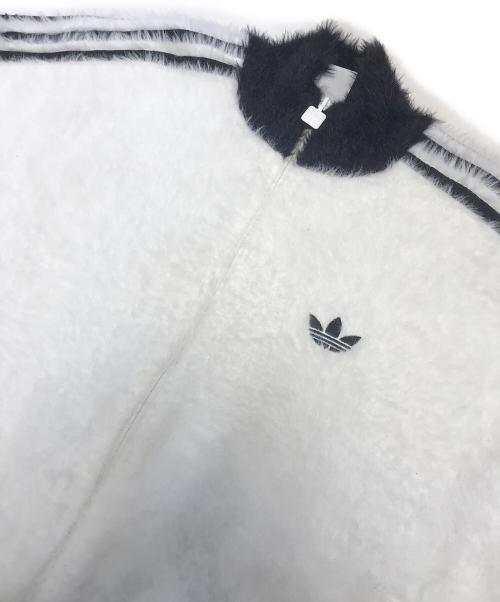 adidas（アディダス）adidas (アディダス) フェイクモヘヤ クラシック トラックトップ ホワイト サイズ:Lの古着・服飾アイテム
