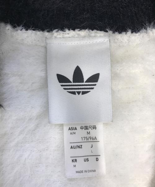 adidas（アディダス）adidas (アディダス) フェイクモヘヤ クラシック トラックトップ ホワイト サイズ:Lの古着・服飾アイテム