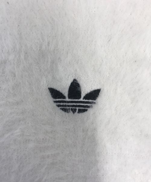 adidas（アディダス）adidas (アディダス) フェイクモヘヤ クラシック トラックトップ ホワイト サイズ:Lの古着・服飾アイテム
