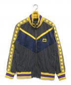 DOLCE & GABBANAドルチェ＆ガッバーナ）の古着「ピンストライプロゴプラークウールジャケット」｜グレー