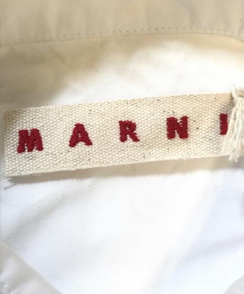 MARNI（マルニ）MARNI (マルニ) 刺繍シャツ ホワイト サイズ:36の古着・服飾アイテム
