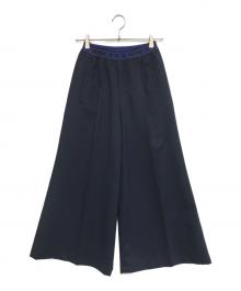 MARNI（マルニ）の古着「ウエストロゴイージーワイドスラックス」｜ネイビー