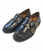 MARNIマルニ）の古着「ダブルバックルローファー」｜ブラック