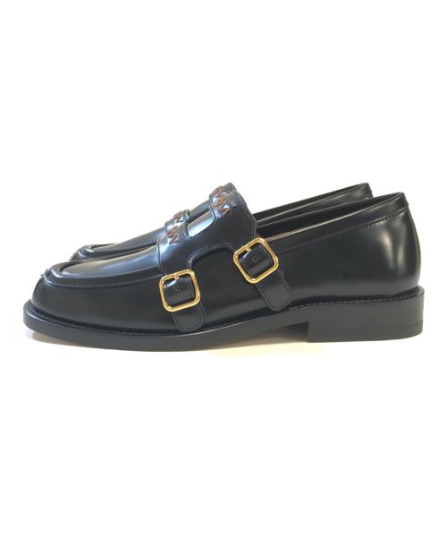 MARNI（マルニ）MARNI (マルニ) ダブルバックルローファー ブラック サイズ:23cmの古着・服飾アイテム