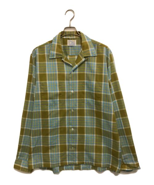 TOWN CRAFT（タウンクラフト）TOWN CRAFT (タウンクラフト) オープンカラーシャツ グリーン サイズ:Lの古着・服飾アイテム