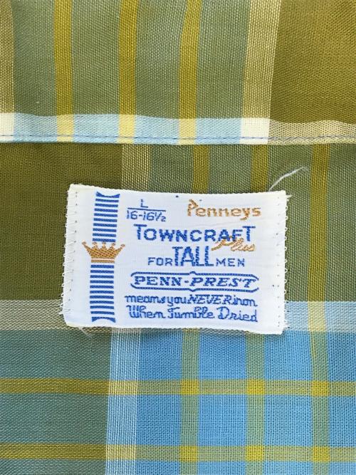 TOWN CRAFT（タウンクラフト）TOWN CRAFT (タウンクラフト) オープンカラーシャツ グリーン サイズ:Lの古着・服飾アイテム