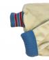 中古・古着 DeLONG (-) Leather Sleeve Wool Varsity JKT スカイブルー×ベージュ サイズ:48：25000円