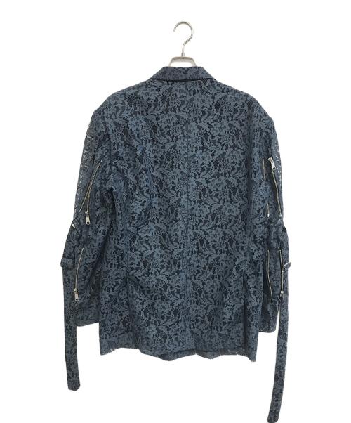 el conductorh（コンダクター）el conductorh (コンダクター) FLOWER LACE BONDAGE DOUBLE BREASTED JKT グリーン サイズ:4の古着・服飾アイテム