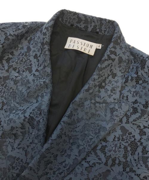 el conductorh（コンダクター）el conductorh (コンダクター) FLOWER LACE BONDAGE DOUBLE BREASTED JKT グリーン サイズ:4の古着・服飾アイテム