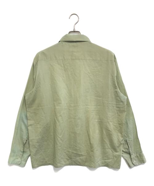 VINTAGE（ヴィンテージ）VINTAGE (ヴィンテージ) オープンカラーシャツ グリーン サイズ:LARGEの古着・服飾アイテム