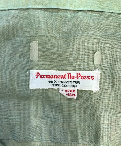 VINTAGE（ヴィンテージ）VINTAGE (ヴィンテージ) オープンカラーシャツ グリーン サイズ:LARGEの古着・服飾アイテム