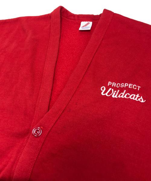JERZEES（ジャージーズ）JERZEES (ジャージーズ) スウェットカーディガン レッド サイズ:ONE SIZEの古着・服飾アイテム