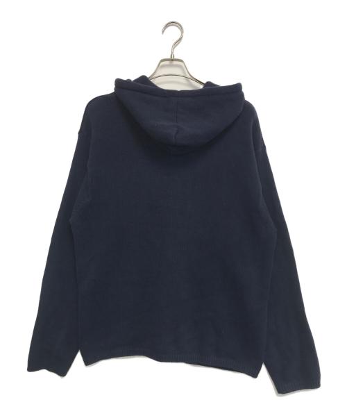 POLO RALPH LAUREN（ポロ・ラルフローレン）POLO RALPH LAUREN (ポロ・ラルフローレン) コットンニットパーカー ネイビー サイズ:Lの古着・服飾アイテム