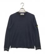 STONE ISLANDストーンアイランド）の古着「コットンクルーネックニット」｜ネイビー