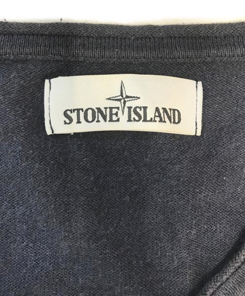 STONE ISLAND（ストーンアイランド）STONE ISLAND (ストーンアイランド) コットンクルーネックニット ネイビー サイズ:Mの古着・服飾アイテム