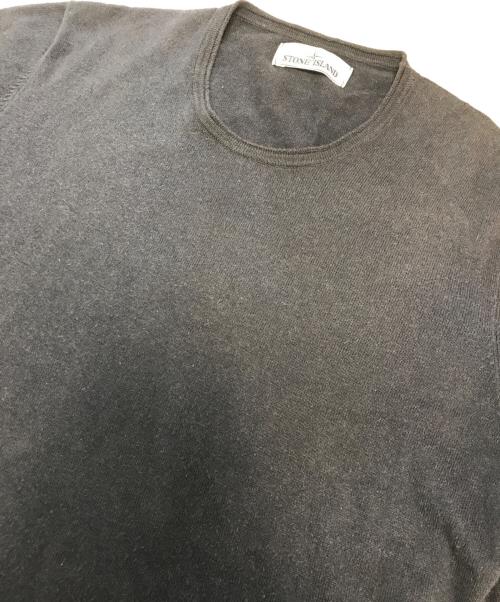 STONE ISLAND（ストーンアイランド）STONE ISLAND (ストーンアイランド) コットンクルーネックニット ネイビー サイズ:Mの古着・服飾アイテム