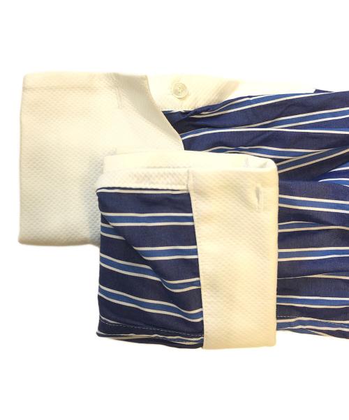 sacai（サカイ）sacai (サカイ) コットンポプリン プリーツ 長袖シャツ ブルー サイズ:1の古着・服飾アイテム