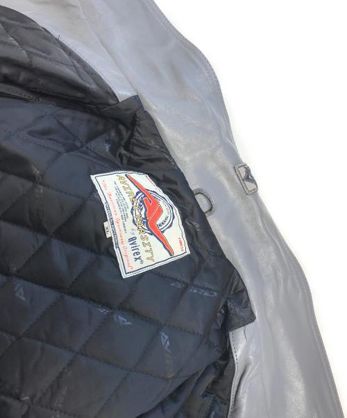 AVIREX（アヴィレックス）AVIREX (アヴィレックス) 切替レザージャケット グレー サイズ:XLの古着・服飾アイテム