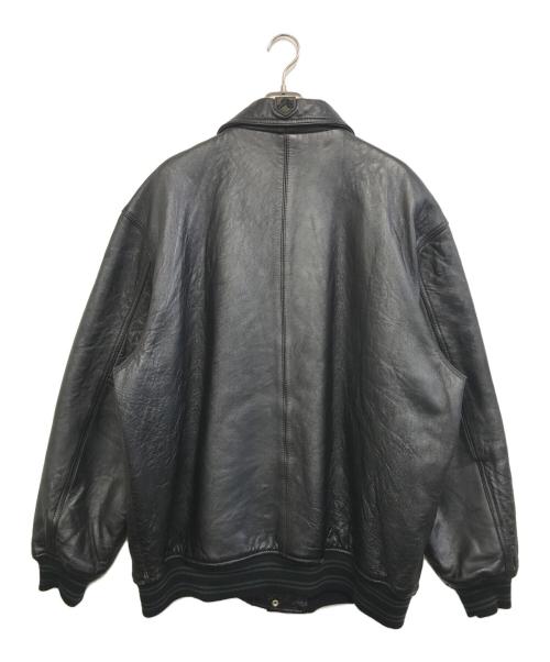 AVIREX（アヴィレックス）AVIREX (アヴィレックス) レザージャケット ブラック サイズ:3XLの古着・服飾アイテム