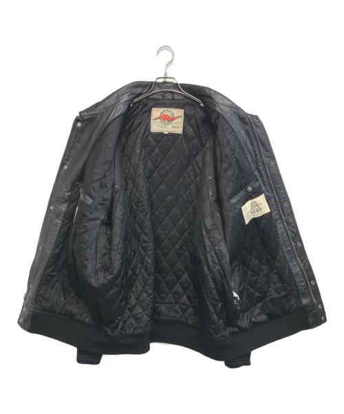 AVIREX（アヴィレックス）AVIREX (アヴィレックス) レザージャケット ブラック サイズ:3XLの古着・服飾アイテム