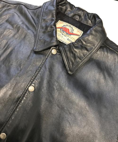 AVIREX（アヴィレックス）AVIREX (アヴィレックス) レザージャケット ブラック サイズ:3XLの古着・服飾アイテム