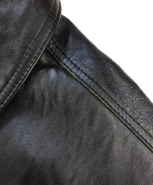 AVIREX（アヴィレックス）AVIREX (アヴィレックス) レザージャケット ブラック サイズ:3XLの古着・服飾アイテム