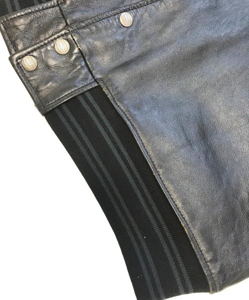 AVIREX（アヴィレックス）AVIREX (アヴィレックス) レザージャケット ブラック サイズ:3XLの古着・服飾アイテム
