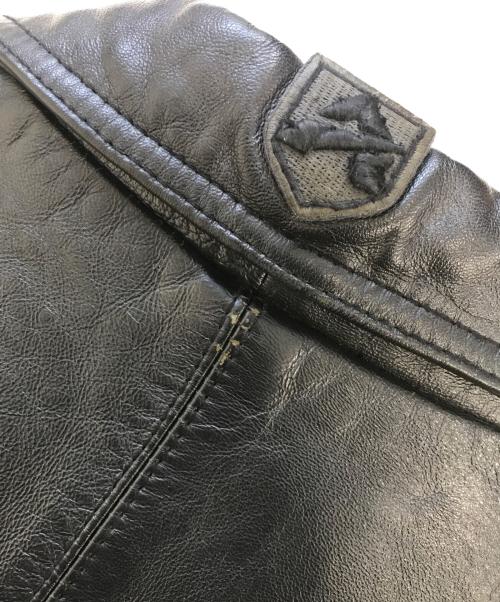 AVIREX（アヴィレックス）AVIREX (アヴィレックス) レザージャケット ブラック サイズ:3XLの古着・服飾アイテム