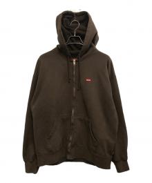 SUPREME（シュプリーム）の古着「Small Box Zip Up Hooded Sweatshirt Dark Brown」｜ブラウン