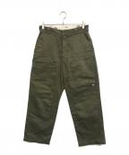 jieda×Dickiesジエダ×ディッキーズ）の古着「DOUBLE KNEE PRINT PANTS」｜オリーブ