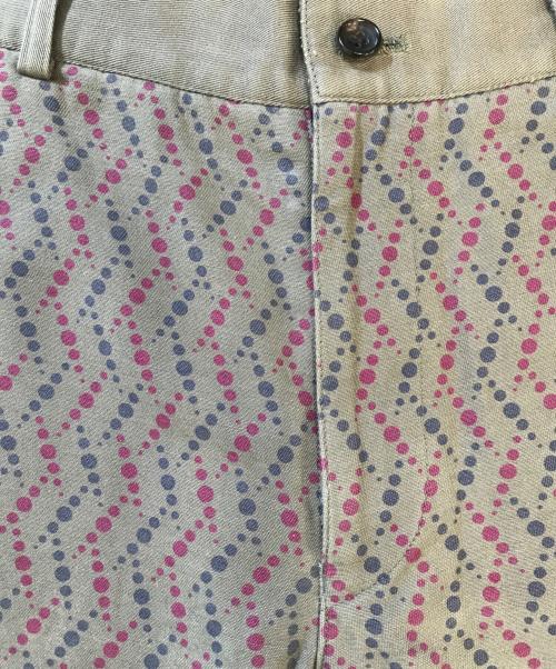 COMME des GARCONS HOMME（コムデギャルソン オム）COMME des GARCONS HOMME (コムデギャルソン オム) 総柄プリントパンツ オリーブ サイズ:Sの古着・服飾アイテム