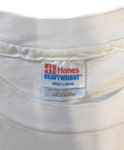 Hanes（ヘインズ）Hanes (ヘインズ) プリントTシャツ ホワイト サイズ:Lの古着・服飾アイテム