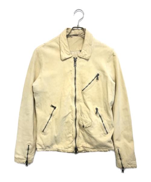GIORGIO BRATO（ジョルジョブラッド）GIORGIO BRATO (ジョルジョブラッド) シープレザージャケット ベージュ サイズ:SIZE 46の古着・服飾アイテム