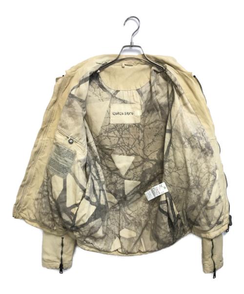 GIORGIO BRATO（ジョルジョブラッド）GIORGIO BRATO (ジョルジョブラッド) シープレザージャケット ベージュ サイズ:SIZE 46の古着・服飾アイテム