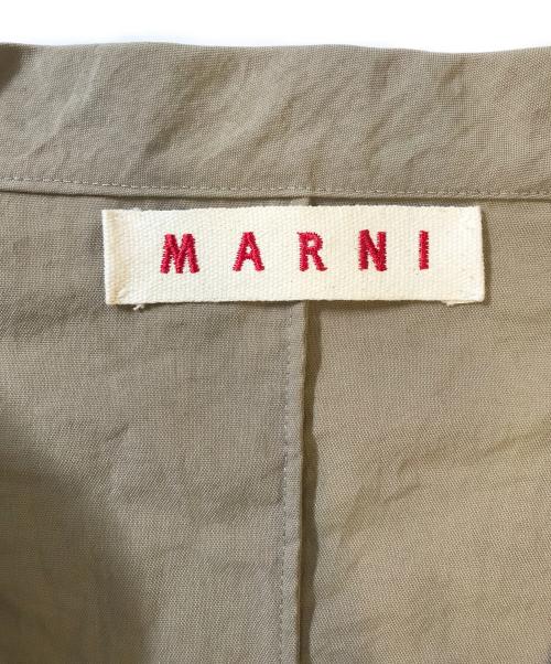MARNI（マルニ）MARNI (マルニ) ナイロンノースリーブワンピース カーキ サイズ:38の古着・服飾アイテム