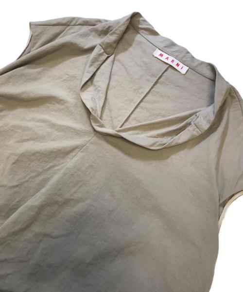MARNI（マルニ）MARNI (マルニ) ナイロンノースリーブワンピース カーキ サイズ:38の古着・服飾アイテム