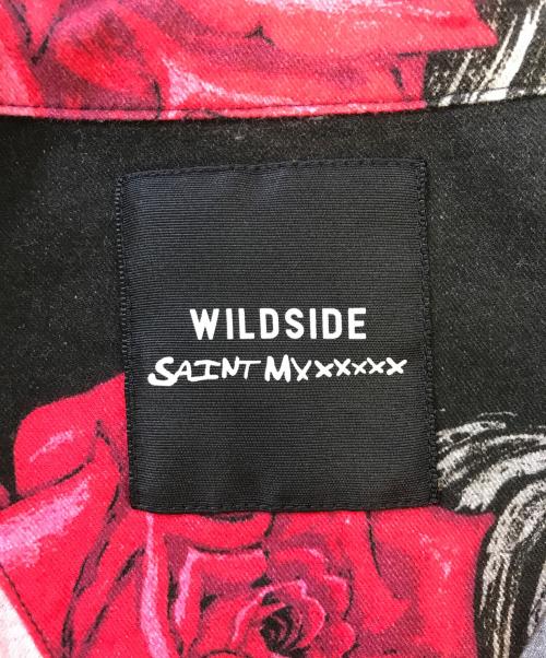 WILDSIDE（ワイルドサイド）WILDSIDE (ワイルドサイド) SAINT MICHAEL (セントマイケル) パジャマシャツ ブラック サイズ:Mの古着・服飾アイテム