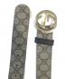 GUCCI (グッチ) インターロッキングGGベルト カーキ サイズ:75・30：20000円